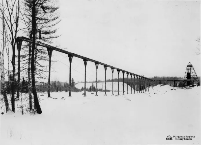 The Barnes-Hecker Mine before the disaster